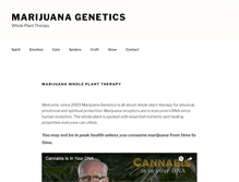 Tablet Screenshot of marijuanagenetics.com